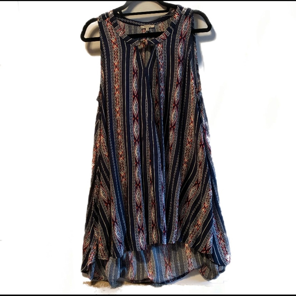 High neck - A line dress